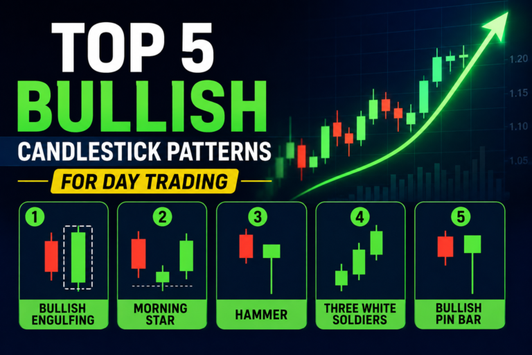 Top 5 bullish candlestick patterns for day trading with TradingView chart setup