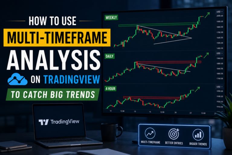 Multi timeframe analysis TradingView showing multiple charts for identifying market trends